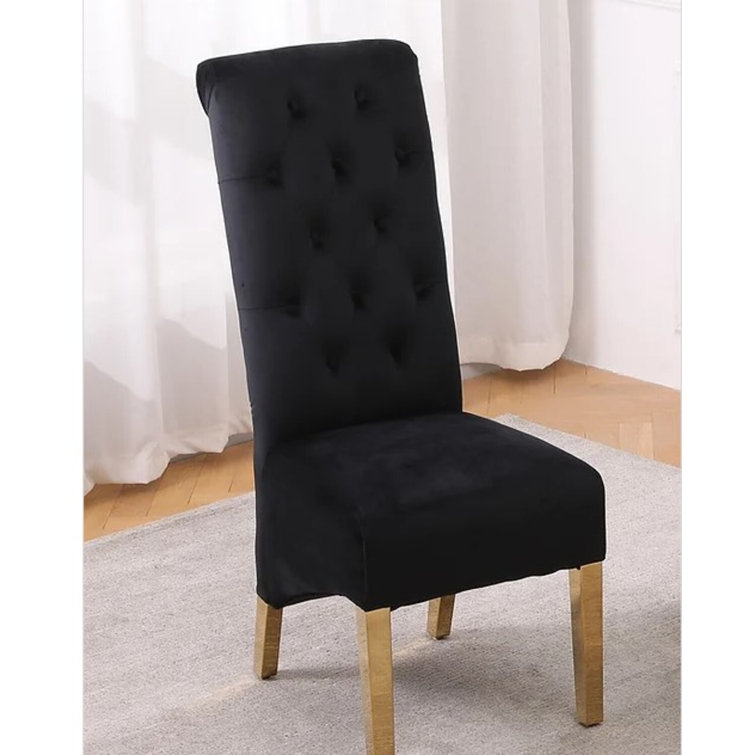 Wildon Home® Adrienn Tufted Velvet Upholstered Parsons Chair Wayfair
